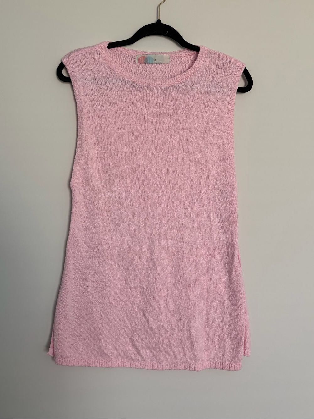 Free People FP Beach Pink Knit Sleeveless Sweater Tank XS Coastal
